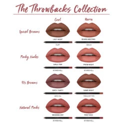 Power Bullet Matte Lipstick - Game Night -GlowAura Store The Throwbacks with Lip Contour