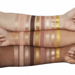 Gold Obsessions Eyeshadow Palette 9 Gold Obsessions Eyeshadow Palette -GlowAura Store swatches min